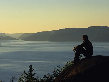 Vue sur le fjord du haut de l'Anse-de-Tabatière
