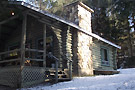 mot chalet hiver