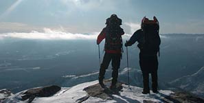 Randonnée pédestre sur neige